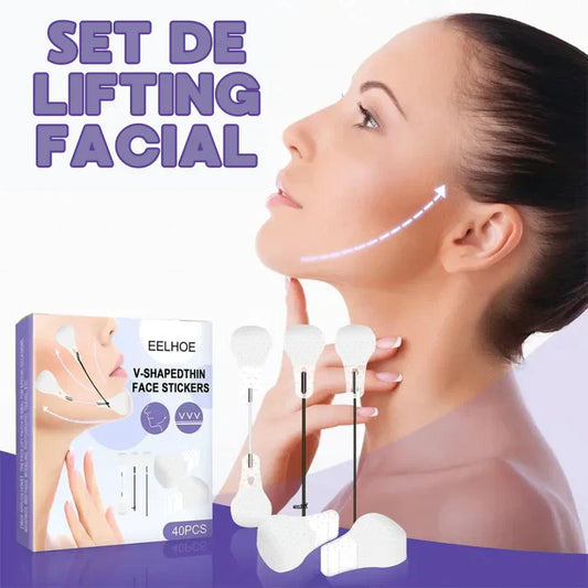 Set de Lifting Facial Invisibles - 40 piezas