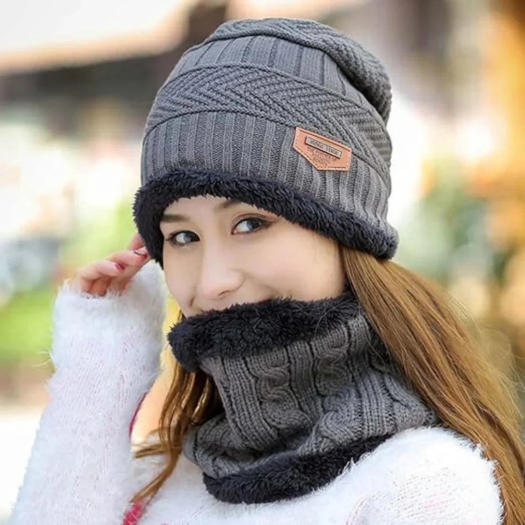 Gorro con Cuellera para Invierno 2 pares